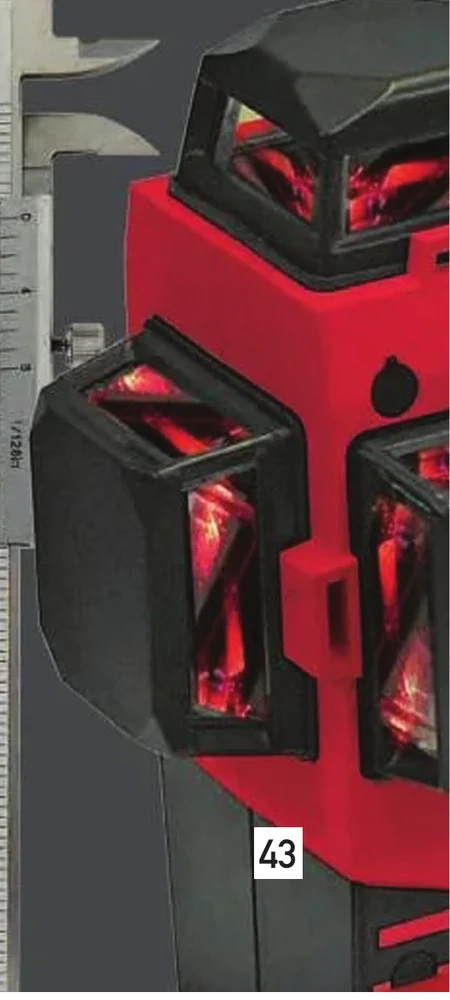 Laser lignes 3D rouge
