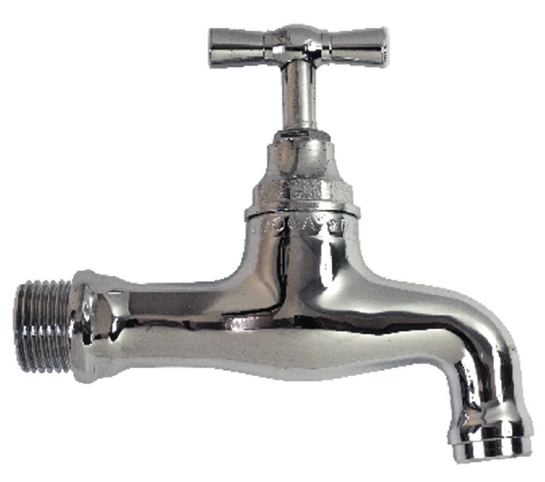 Robinet de service chromé