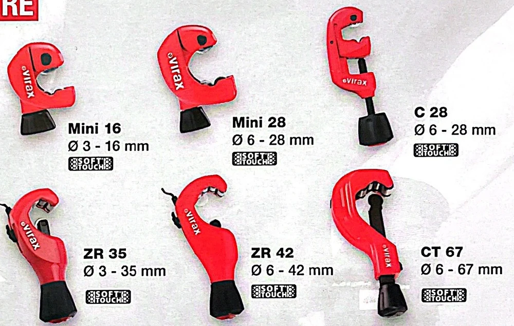 Gamme coupe-tube cuivre